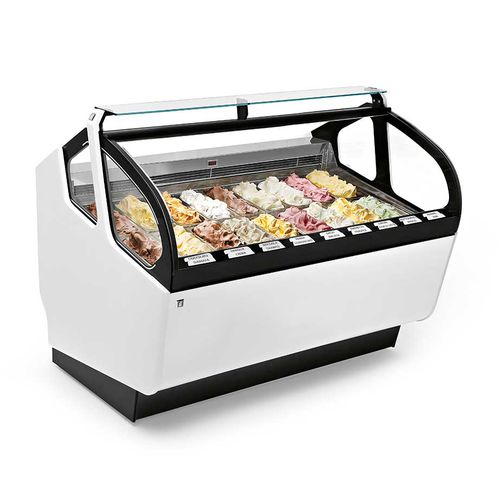 Verkaufskühlvitrine - LUMIÈRE - IFI - für Konditoreien / mit Licht / für Eis