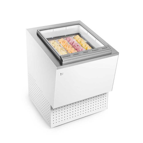 Verkaufskühlvitrine - XYLO PANORAMA® - IFI - für Einzelhandel / für Eis