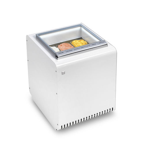 Verkaufskühlvitrine - BIT - IFI - für Einzelhandel / weiß / mit Flügeltür