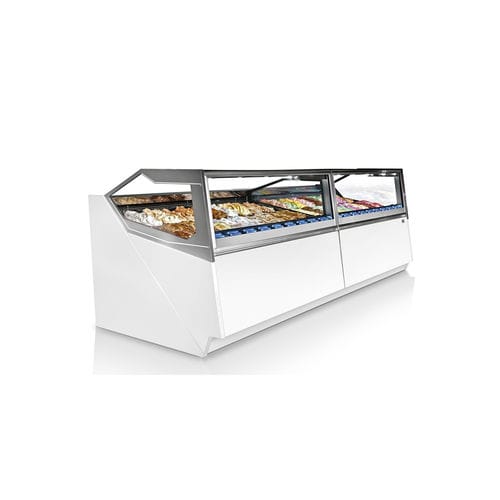 Verkaufskühlvitrine - CUBIKA - IFI - für Konditoreien / mit Licht / für Eis