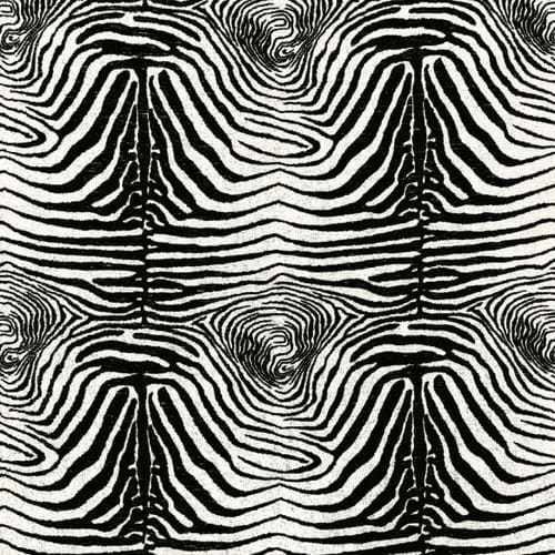 Möbelstoff - BRAGANCE ZEBRE - EDMOND PETIT - Tierhautmotiv / Baumwolle / Leinen