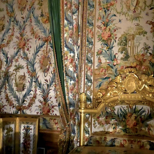 Möbelstoff - FONTAINEBLEAU - EDMOND PETIT - für Vorhänge / Blumenmotive / Baumwolle