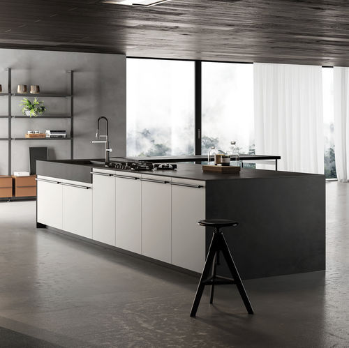 Moderne Küche - E1  - EFFETI INDUSTRIE - Aluminium / NTM Fenix® / Laminat