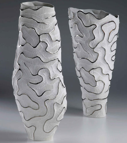 Moderne Vase - FPF-12 P / FV-12 P - FOS CERAMICHE - Porzellan / handgefertigt