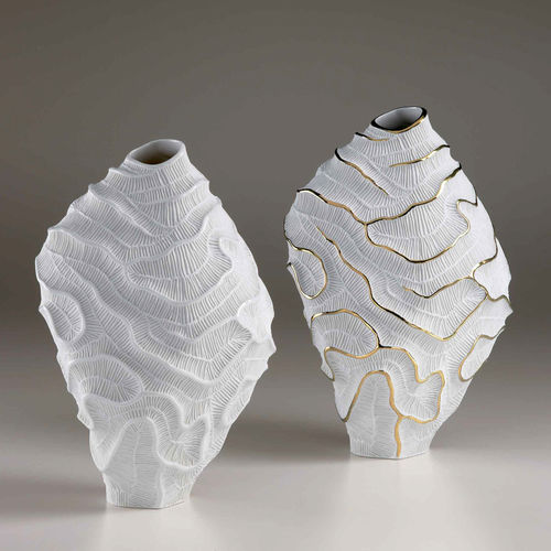 Moderne Vase - STONY - FOS CERAMICHE - Porzellan / handgefertigt