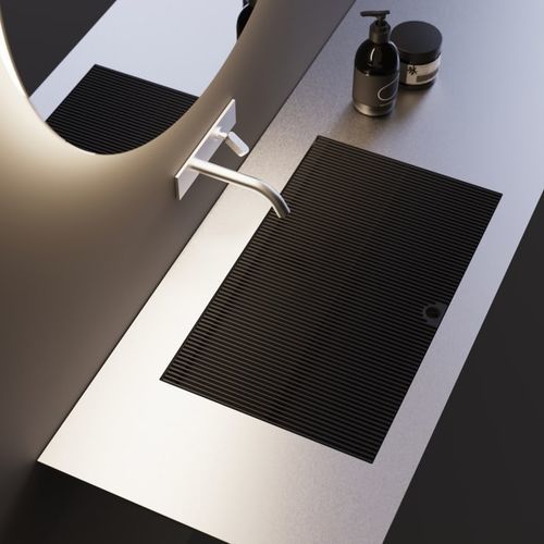 Eingebautes Waschbecken - Ell - AGAPE - Corian® / Marmor / Edelstahl