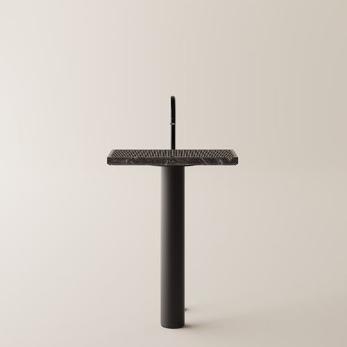 Bodenstehendes Waschbecken - Ell - AGAPE - Corian® / Marmor / nach Maß