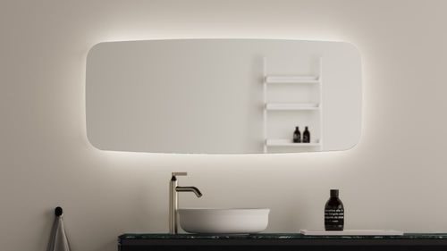 Wandmontierter Spiegel - Seppia  - AGAPE - modern / elliptisch / transparent