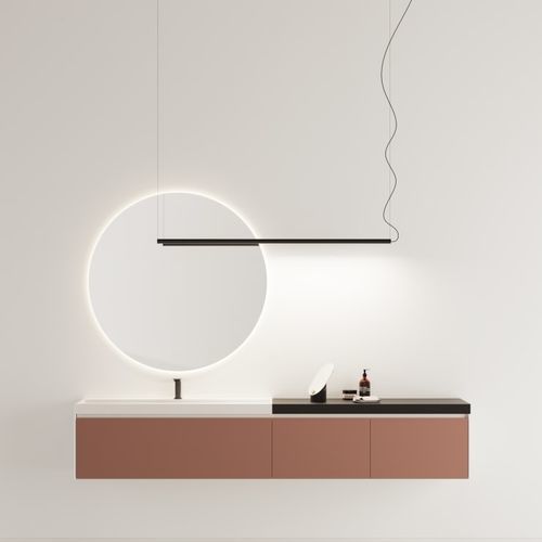 Hängelampe - Dot Line - AGAPE - Aluminium / Holz / modern