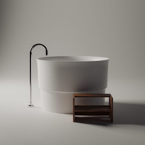 Runde Badewanne - IMMERSION - AGAPE - freistehend / für Wohnungen / Holz