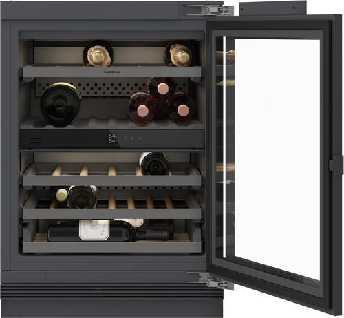 Multi-Temperatur-Weinkühlschrank - 200 series - GAGGENAU - für professionellen Einsatz / eingebaut / Eiche