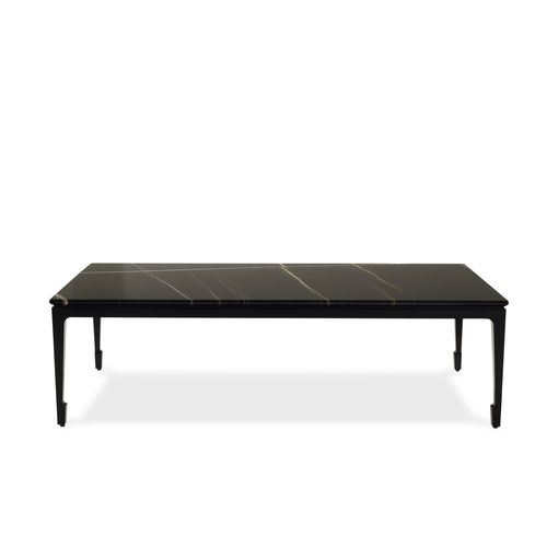 Moderner Couchtisch - YANG YAN 03C - GALIMBERTI NINO - Eiche / Marmor / rechteckig