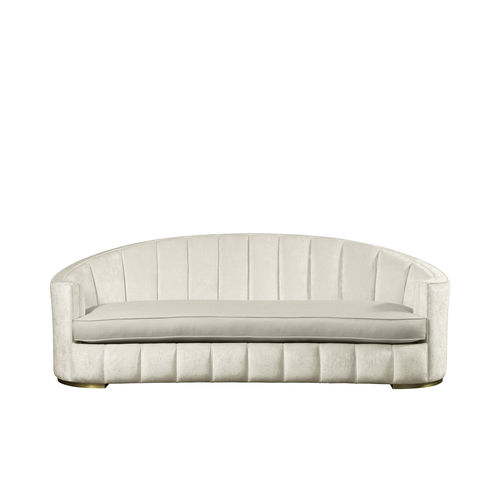 Klassisches Sofa - MILANO : ELIODORO ELI 61A  - GALIMBERTI NINO - Stoff / mit abnehmbarem Bezug / braun