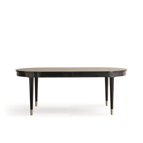 Moderner Esstisch - MILANO : ZIRCONE ZIR 31A - GALIMBERTI NINO - Massivholz / lackiertes Holz / oval