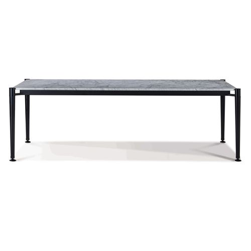 Moderner Esstisch - HIRO HIR 53G - GALIMBERTI NINO - Marmor / Gestell aus Metall / rechteckig