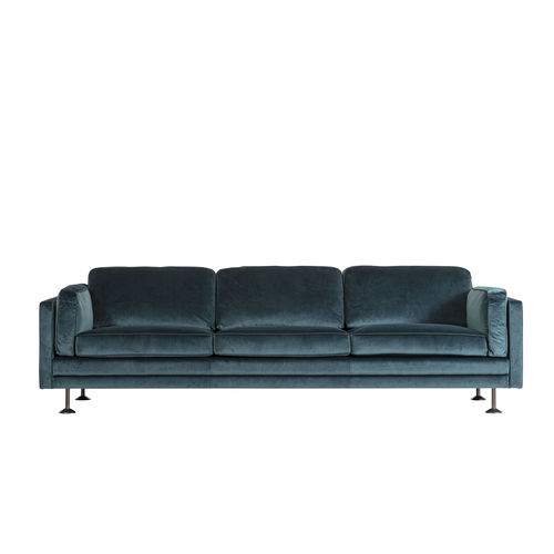 Modernes Sofa - QUINTO QUN 31B - GALIMBERTI NINO - Stoff / Leder / braun