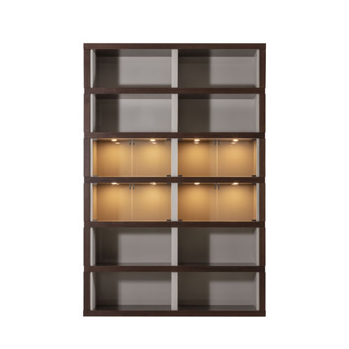 Modul-Bücherregal - MODULO MOD 206.00.08.08 - GALIMBERTI NINO - hoch / modern / Holz