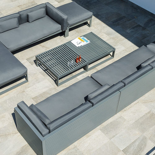 Moderner Couchtisch - DNA  - GANDIA BLASCO - thermolackiertes Aluminium / anodisiertes Aluminium / Gestell aus Aluminium