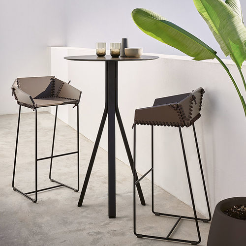 Moderner Stehtisch - STACK - GANDIA BLASCO - Aluminium / Gestell aus Aluminium / rund