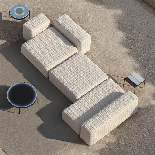 Modulsofa - ERNO - GANDIA BLASCO - modern / für Außenbereich / abperlendes Gewebe