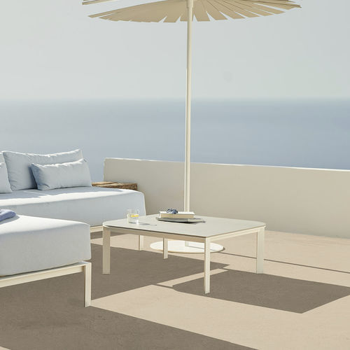Moderner Couchtisch - SOLANAS 90 - GANDIA BLASCO - thermolackiertes Aluminium / Gestell aus Aluminium / rechteckig