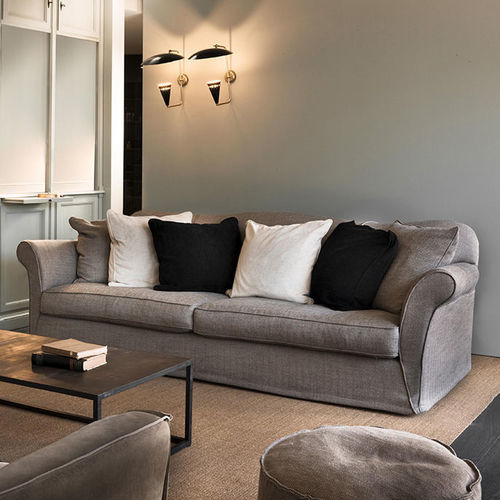 Design-Sofa - BELLINI - VILLEVENETE BY GATTI - Stoff / mit Armlehnen / mit abnehmbarem Kissen
