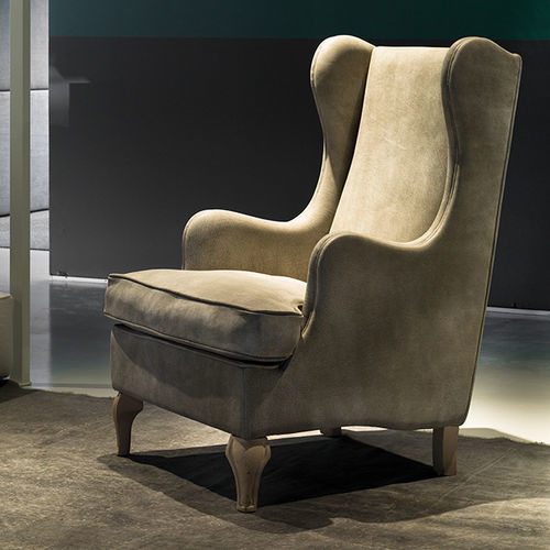 Klassischer Sessel - ALLISON - VILLEVENETE BY GATTI - Stoff / Leder / Holz