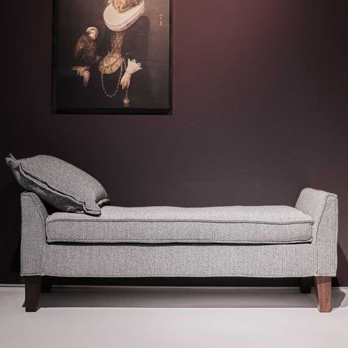 Design-Récamiere - GREENWICH - VILLEVENETE BY GATTI - Stoff / Gestell aus Holz / Made in Italy