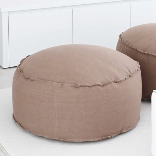 Design-Sitzkissen - SOFT EASY - VILLEVENETE BY GATTI - abperlendes Gewebe / rund / mit abnehmbarem Bezug