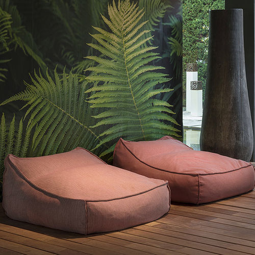 Design-Sitzkissen - WEST CAY - VILLEVENETE BY GATTI - Stoff / Holz / rechteckig