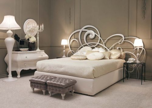 Doppelbett - DREAM - GIUSTI PORTOS - Neobarock / Schmiedeeisen
