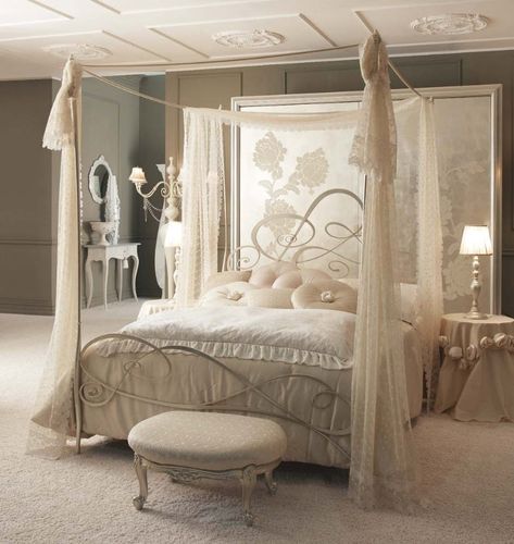Himmelbett - LOLITA - GIUSTI PORTOS - Doppelbett / klassisch / Schmiedeeisen