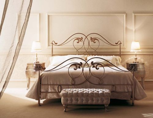 Doppelbett - MYRTUS - GIUSTI PORTOS - klassisch / Schmiedeeisen