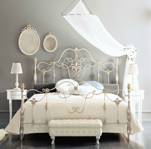 Doppelbett - ERALD - GIUSTI PORTOS - Stil / Schmiedeeisen