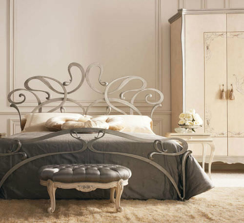 Doppelbett - OASIS - GIUSTI PORTOS - Neobarock / Schmiedeeisen