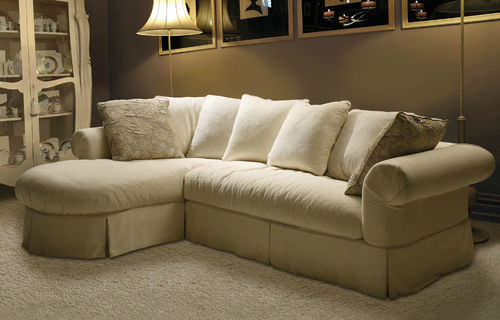 Ecksofa - lipari  - GIUSTI PORTOS - klassisch / Stoff / beige