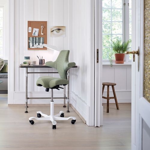Stoff-Arbeitsstuhl - CAPISCO 8126 - HÅG - Metall / mit Rollen / Polster