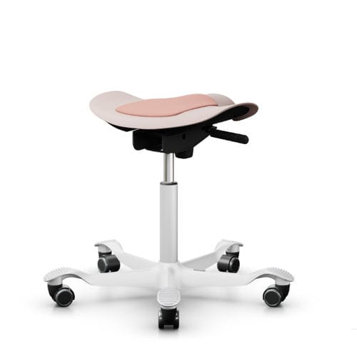 Kunststoff-Arbeitshocker - CAPISCO PULS 8001 - HÅG - Gestell aus Aluminium / mit Rollen / höhenverstellbar