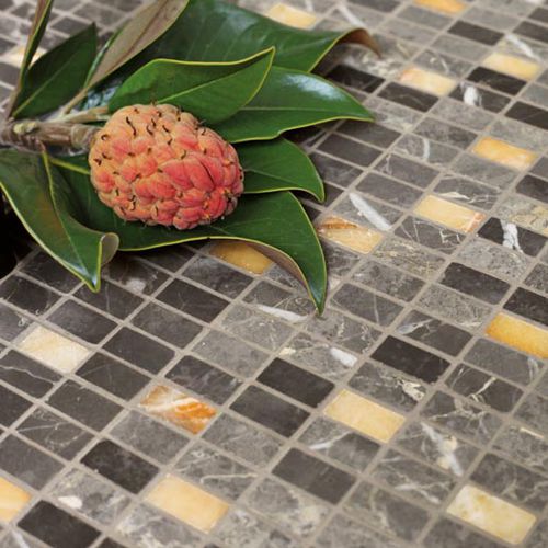 Marmor-Mosaikfliese - ANDROMEDA - I CONCI - Gold / für den Innenraum / für Außenbereich