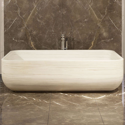 Freistehende Badewanne - SOFT - I CONCI - für Wohnungen / Stein / modern