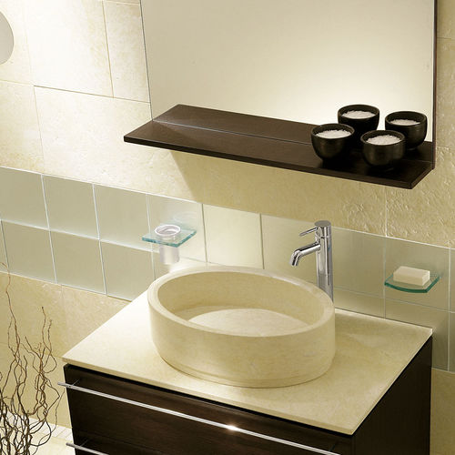 Aufsatzwaschbecken - OVALE - I CONCI - Stein / oval / modern