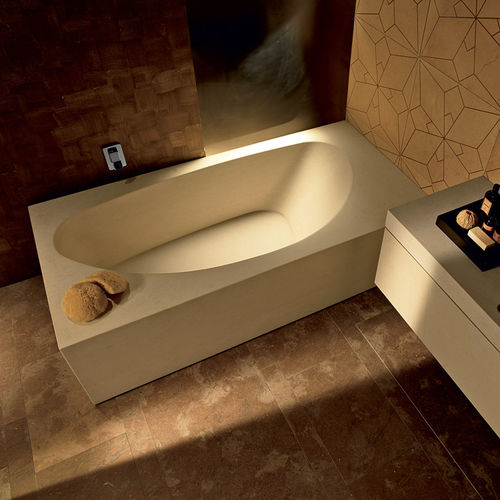 Freistehende Badewanne - GANGE - I CONCI - für Wohnungen / Stein / modern