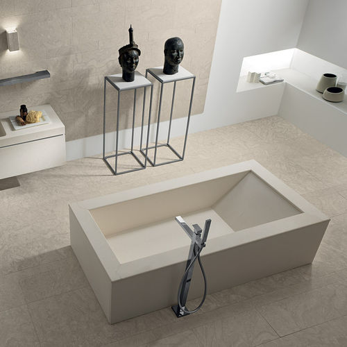 Freistehende Badewanne - NIAGARA - I CONCI - für Wohnungen / Stein / modern
