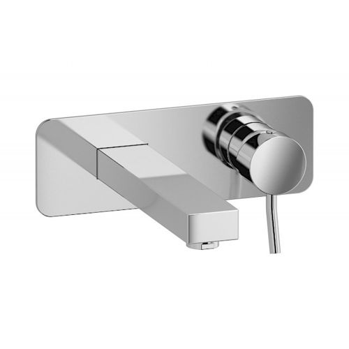 Einhebelmischer für Waschtisch - EHJ206 SERIES - IB RUBINETTERIE - wandmontiert / aus verchromtem Metall / für den Innenraum