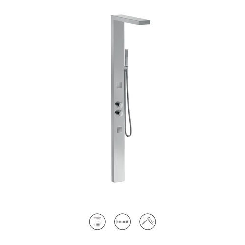 Thermostatische Duschsäule - MA800CC - IB RUBINETTERIE - für Gewerbegebrauch / auf Fuß / modern