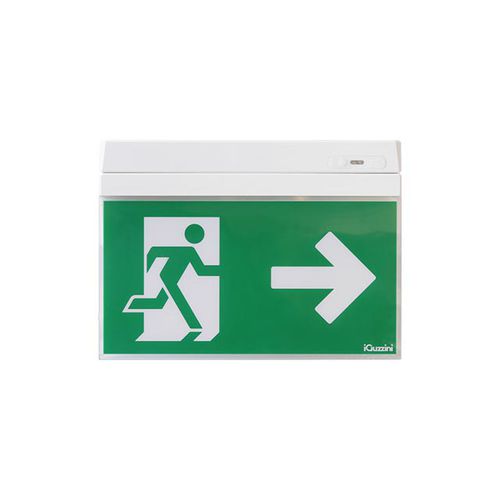 Deckenmontierte Notbeleuchtung - MOTUS PICTOGRAM - iGuzzini - wandmontiert / Einbau / rechteckig