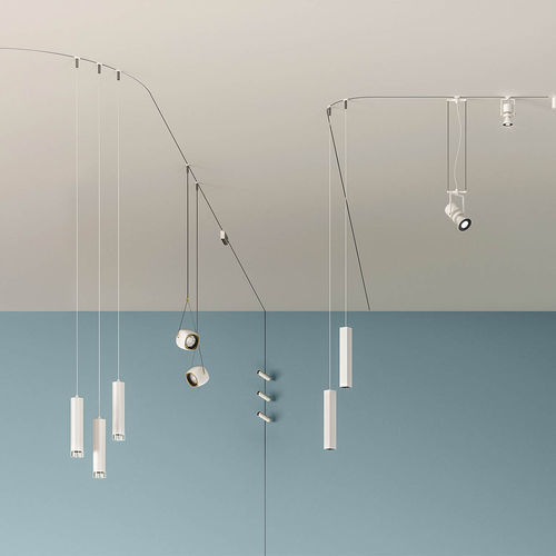 LED-Seilleuchte - FILORAIL POWERLINE - iGuzzini - rund / linear / zylinderförmig