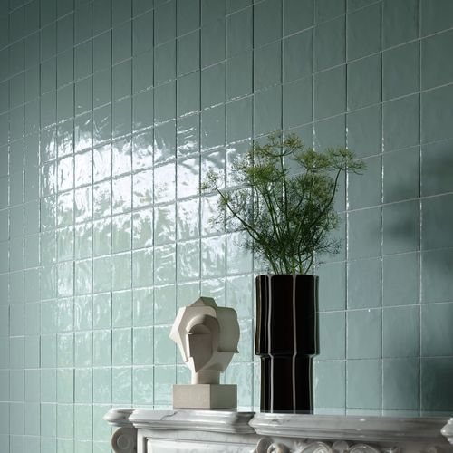 Feinsteinzeug-Mosaikfliese - DEDICA - IRIS CERAMICA - Hochglanz / für den Innenraum / für Badezimmer