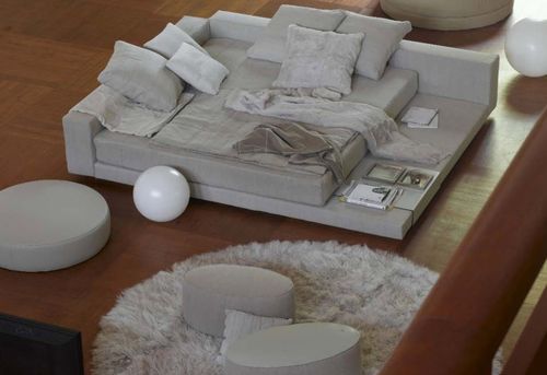 Doppelbett - YOU AND ME - IVANO REDAELLI - modern / Polster / gepolstertes Kopfteil