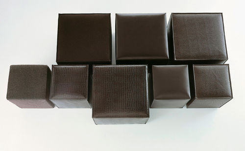 Modernes Sitzkissen - XS and XL - IVANO REDAELLI - Leder / mit abziehbarem Bezug / modular